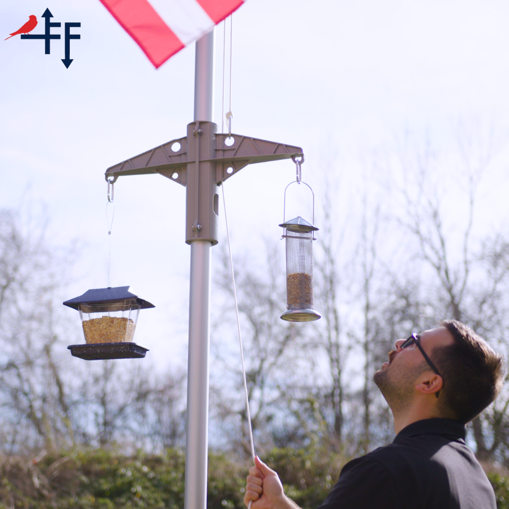 Freedom Fliers EZ FEED Bird Feeder Bracket install