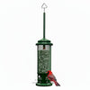 Squirrel proof bird feeder with cardinal on it